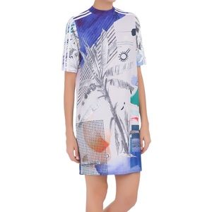 Mixed Print ADIDAS x FARM PASSINHO shift dress